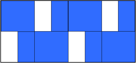 rectangle with fraction shaded