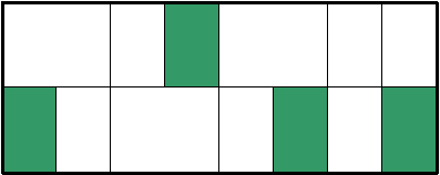 partly shaded rectangle