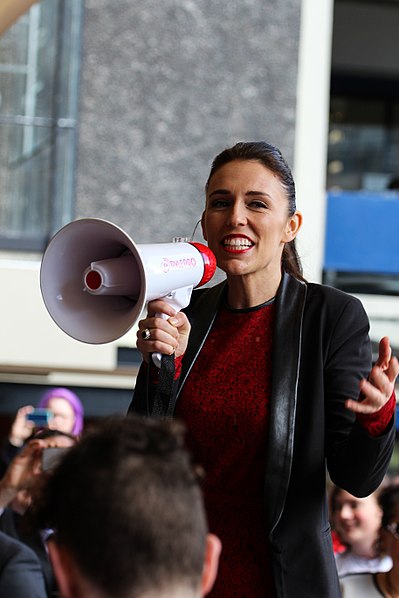 Jacinda Ardern at the University of Auckland