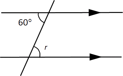 Calculating angles with lines diagram 1
