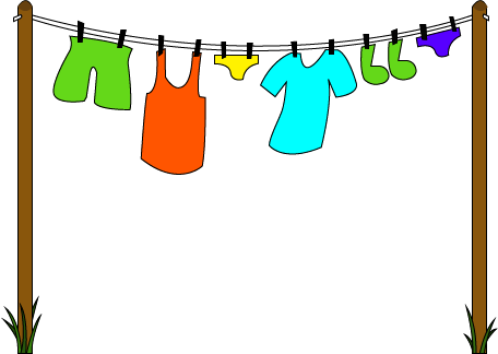 illustration: clothes on a clothes lines