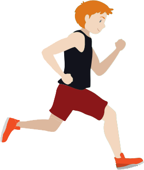 illustration: Luka running