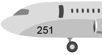 Plane number 251