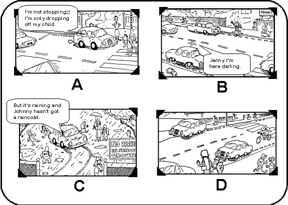 Chaos at the School Gate road safety pamphlet