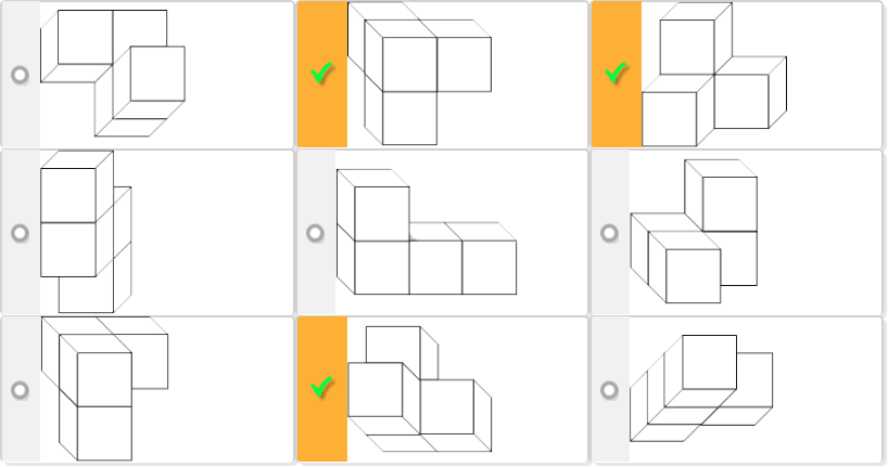 Correct answers shown: option 2, 3 and 8