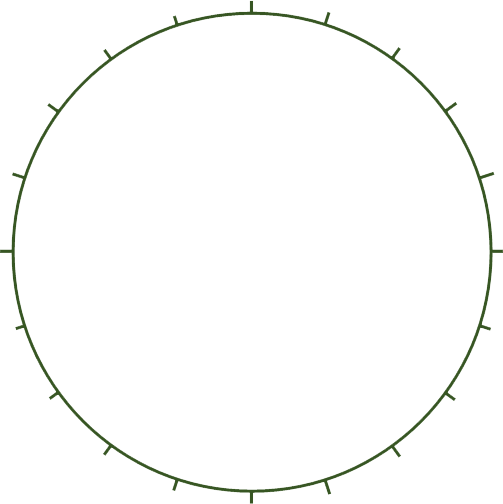circle to draw pie chart