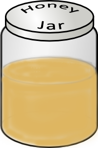 honey jar and lid