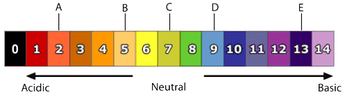 labelled ph scale