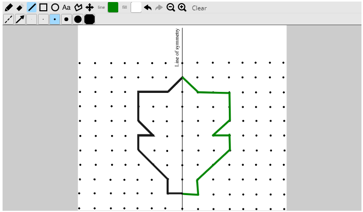 completed drawn shape answer