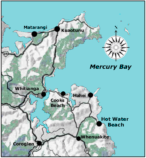 Mercury bay map