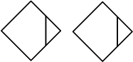 pair of square shapes