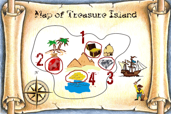 pirate treasure map answers