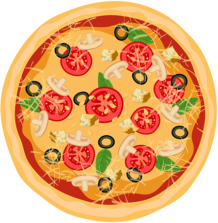 round pizza