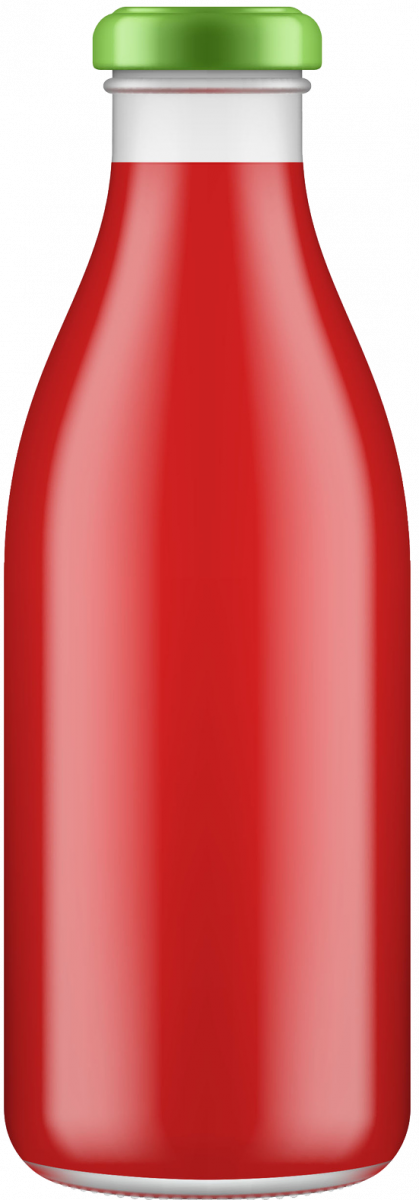 illustration: bottle of raspberry drink