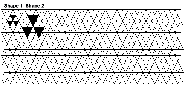 turbine patterns on a triangular grid