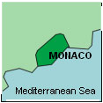 map showing Monaco