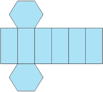 hexagonal prism net