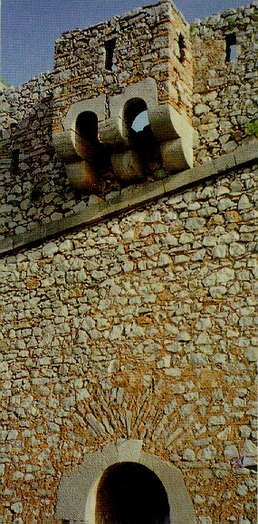 Sentry boxes on a castle