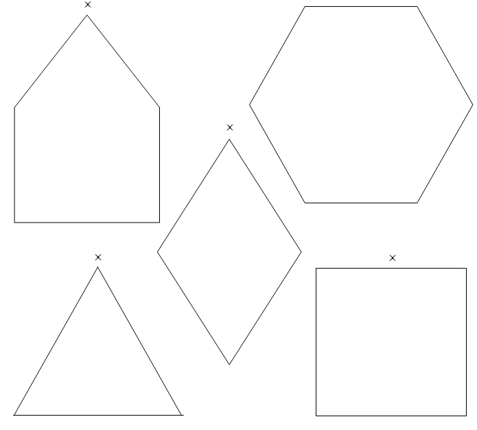 shapes to explore rotational symmetry with