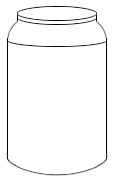 blank jar for drawing