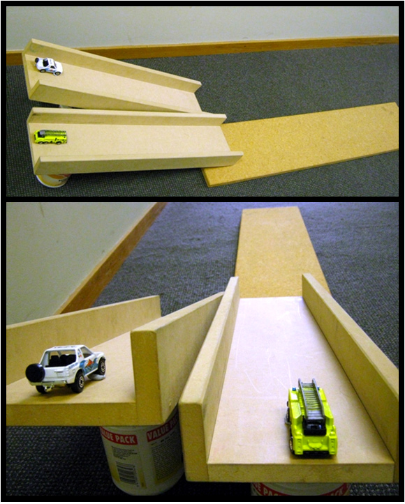 ramps and toy cars